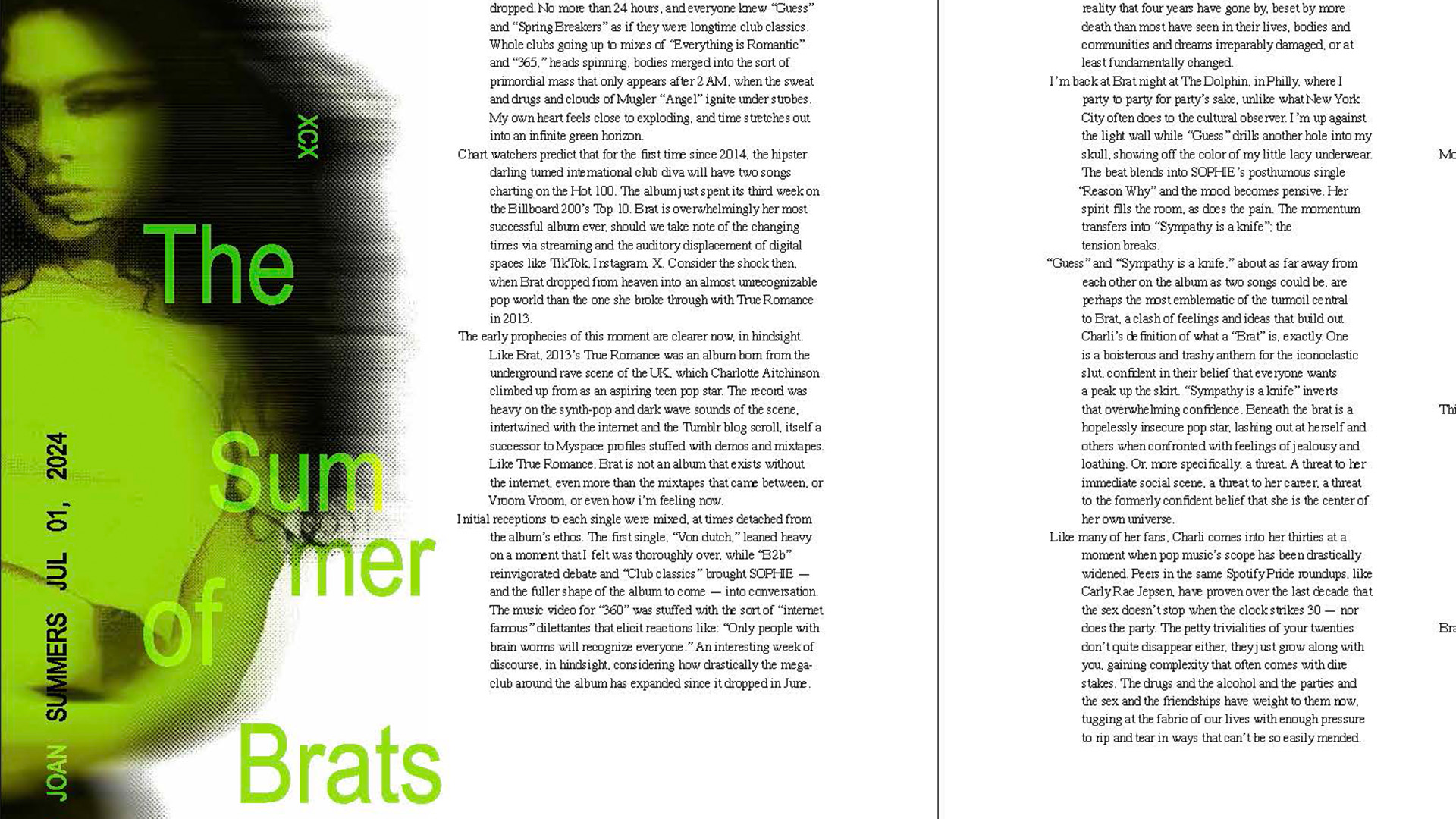 Brat Summer Editorial